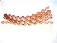 Set of 6 Copper HeatSavers for 3" diameter stovepipe - image 5